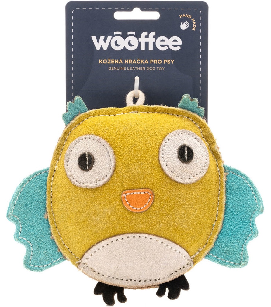 Wooffee pravá kůže sovička 17 cm