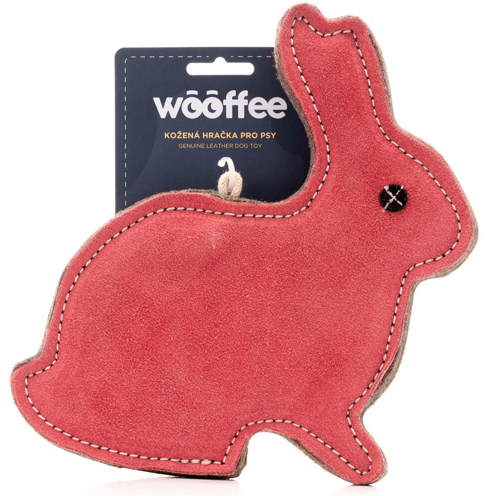 Wooffee pravá kůže králík 21 cm