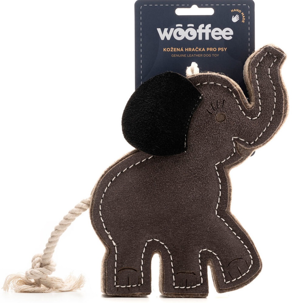 Wooffee pravá kůže slon 17 cm