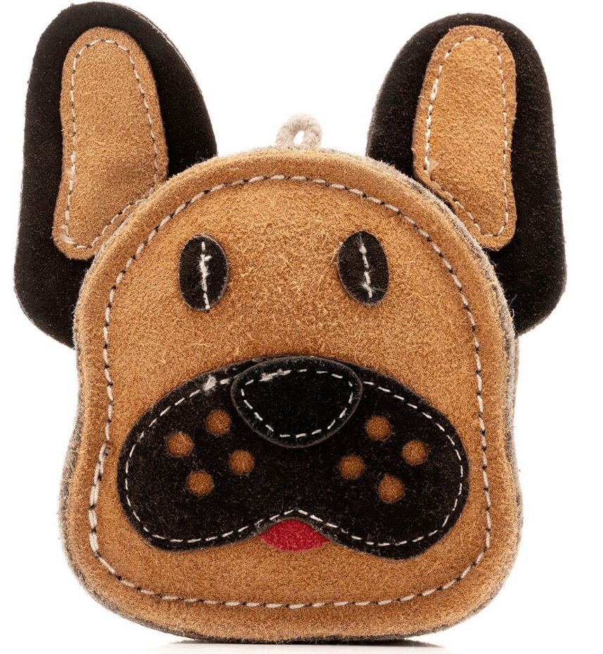 Wooffee pravá kůže buldoček 14 cm