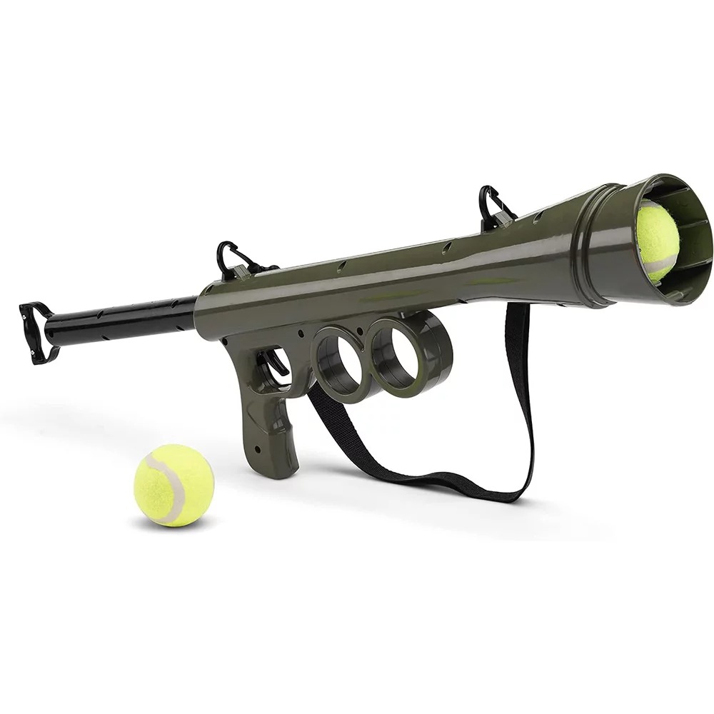 Hračka DOG FANTASY puška na střílení tenisáků 1 ks