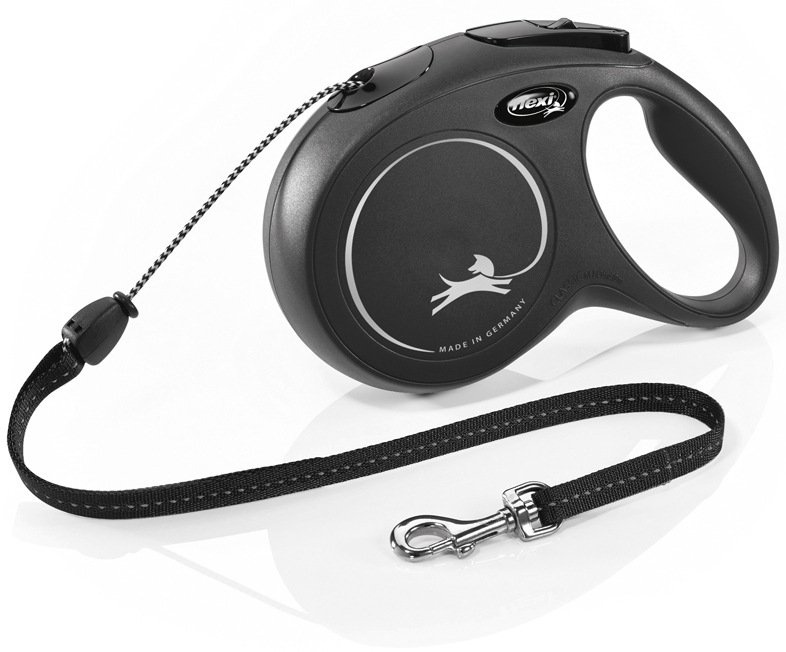 Flexi NEW CLASSIC M vodítko lankové 8m/20kg černá