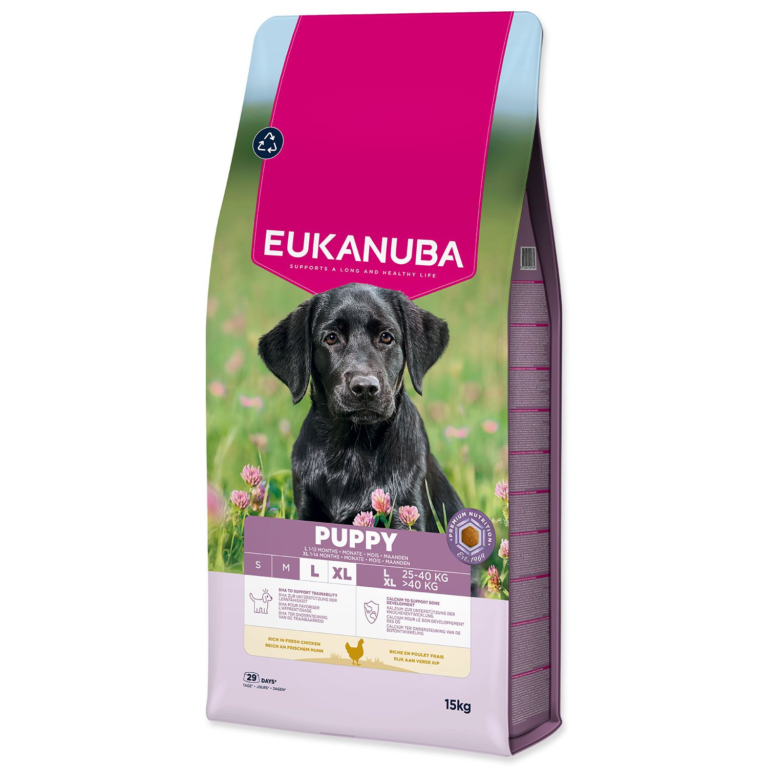Krmivo EUKANUBA Puppy Large rich in fresh chicken 15 kg