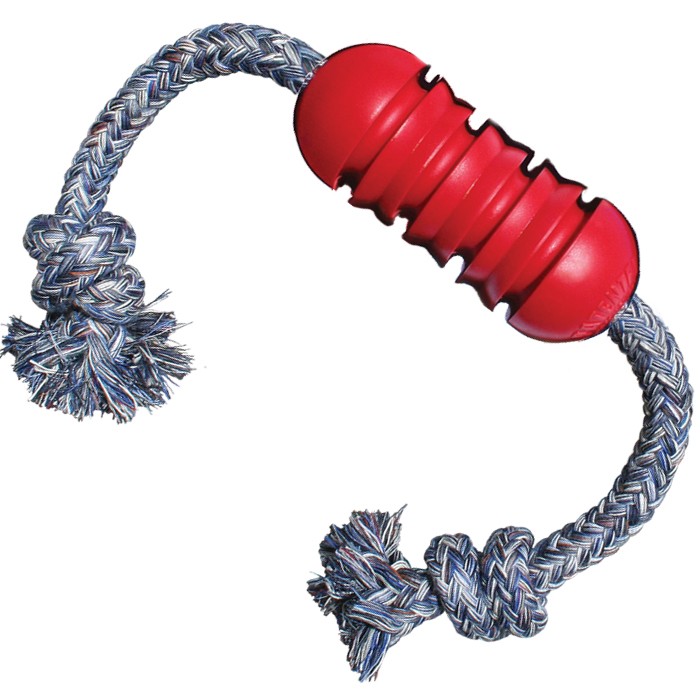 Kong Dental Small dentální hračka s lanem 8cm