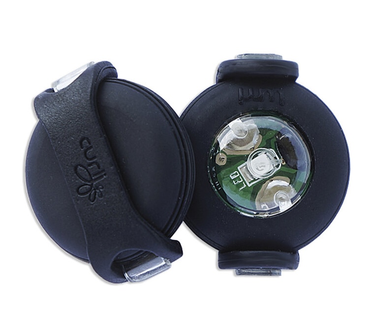 Curli Luumi LED bezpečnostní světélko na obojek černé 2 ks