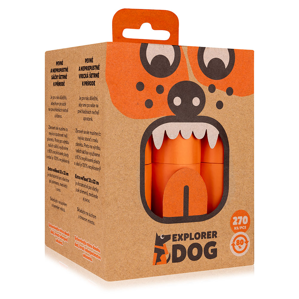 EXPLORER DOG Sáčky recyklované na psí exkrementy 270 ks