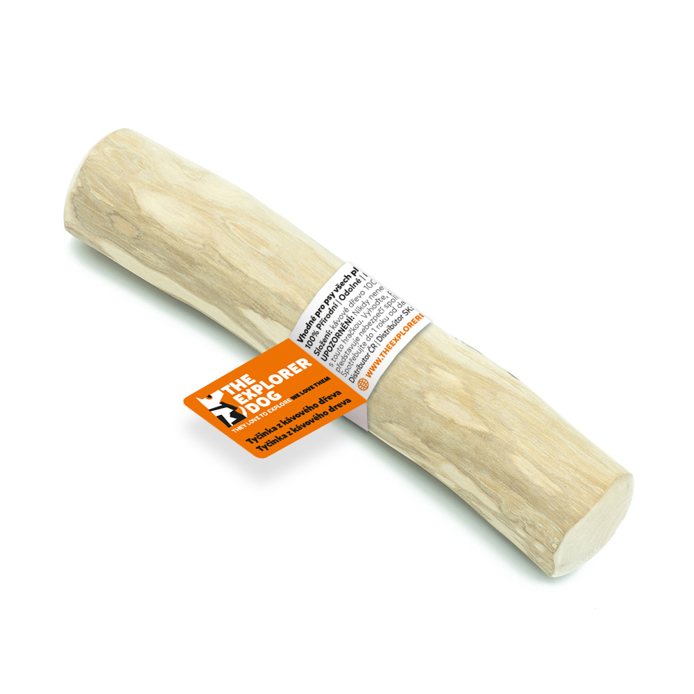 EXPLORER DOG Žvýkací tyčinka z kávového dřeva pro psy M