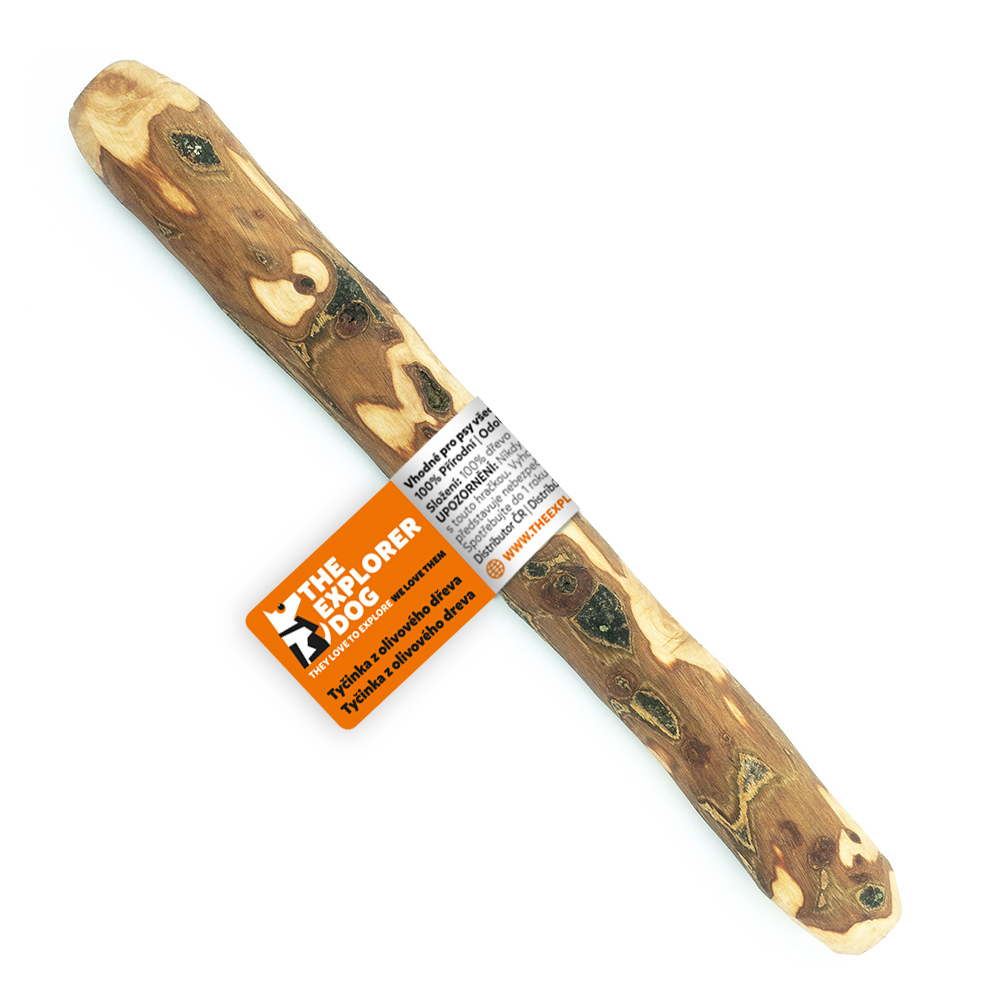 THE EXPLORER DOG Žvýkací tyčinka z olivového dřeva pro psy S