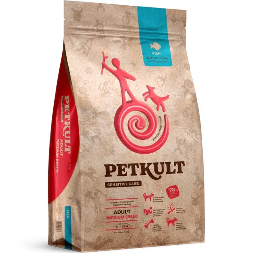 Petkult Dog Medium Adult Sensitive Fish 12kg