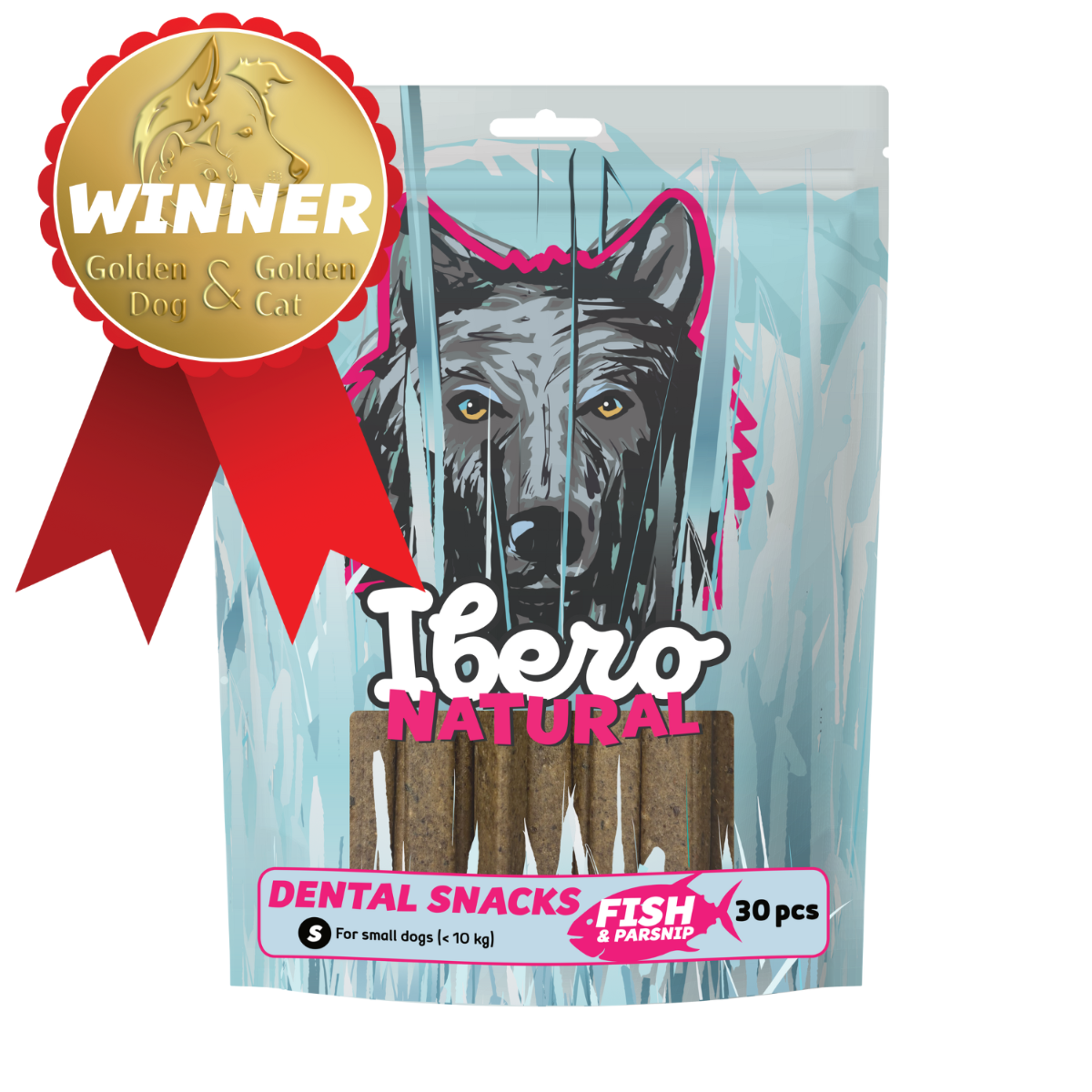 Ibero Dental Snacks Ryba Pastinák S 200 g