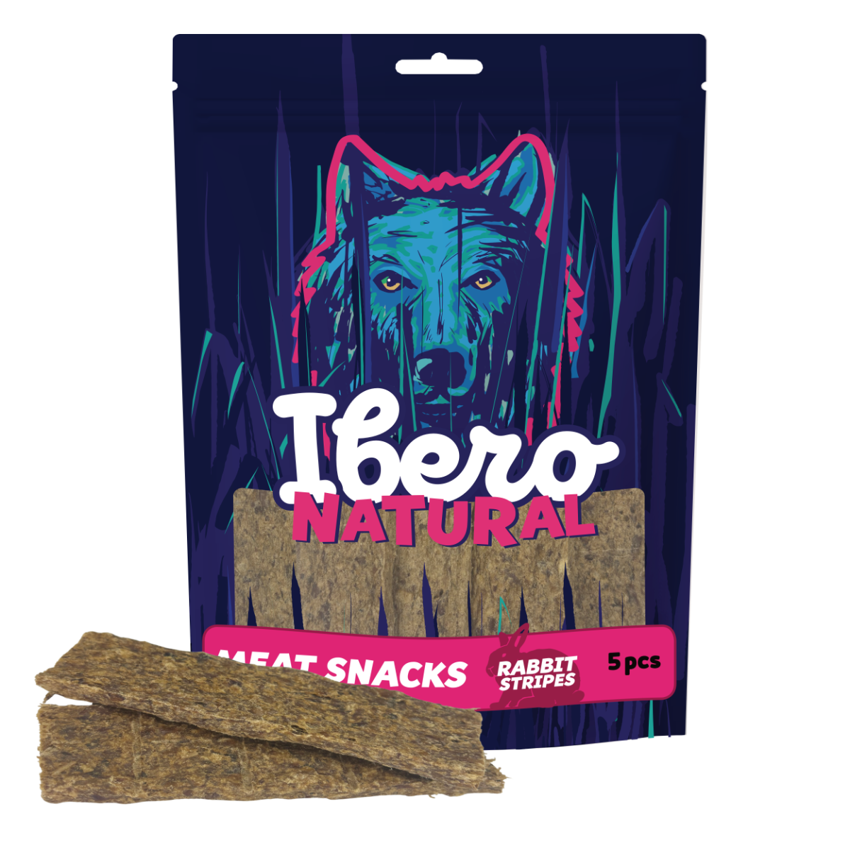 Ibero Meat Snack Rabbit Stripes - 5ks