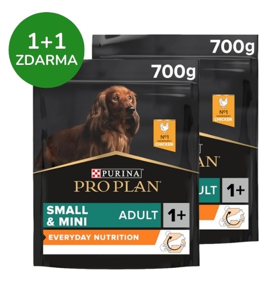Pro Plan Dog Adult Small&Mini kuře 700g (1+1 ZDARMA)