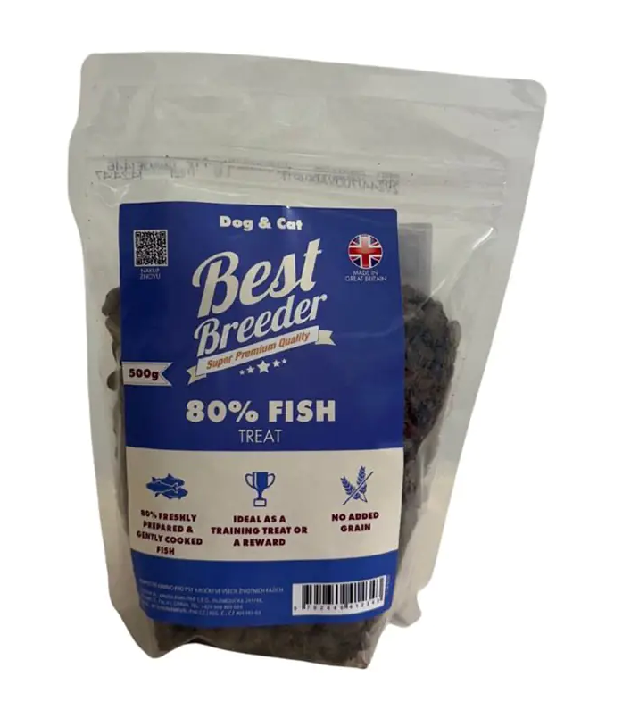Best Breeder Grain Free 80% Fish Dog Treats  100 g