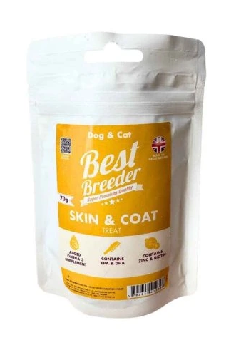 Best Breeder Treats Dog & Cat Skin and Coat  70 g