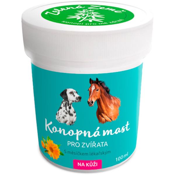 Konopná mast na kůži pro zvířata  100 ml