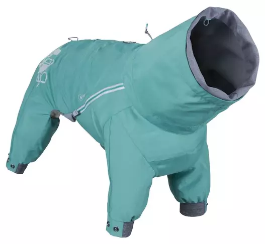 Obleček Hurtta Mudventure overal ECO paví zeleň 60M