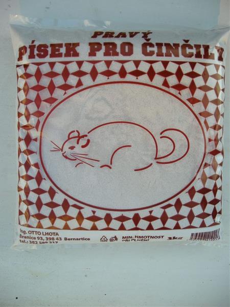 Písek pro činčily 3kg