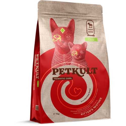 Petkult Cat Probiotics Kitten&Mother Lamb 7kg