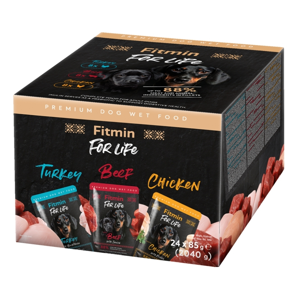 Fitmin For Life Multipack kapsiček pro psy 24x85g