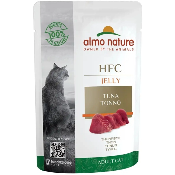 Almo Nature cat kaps. Jelly-tuňák 55g