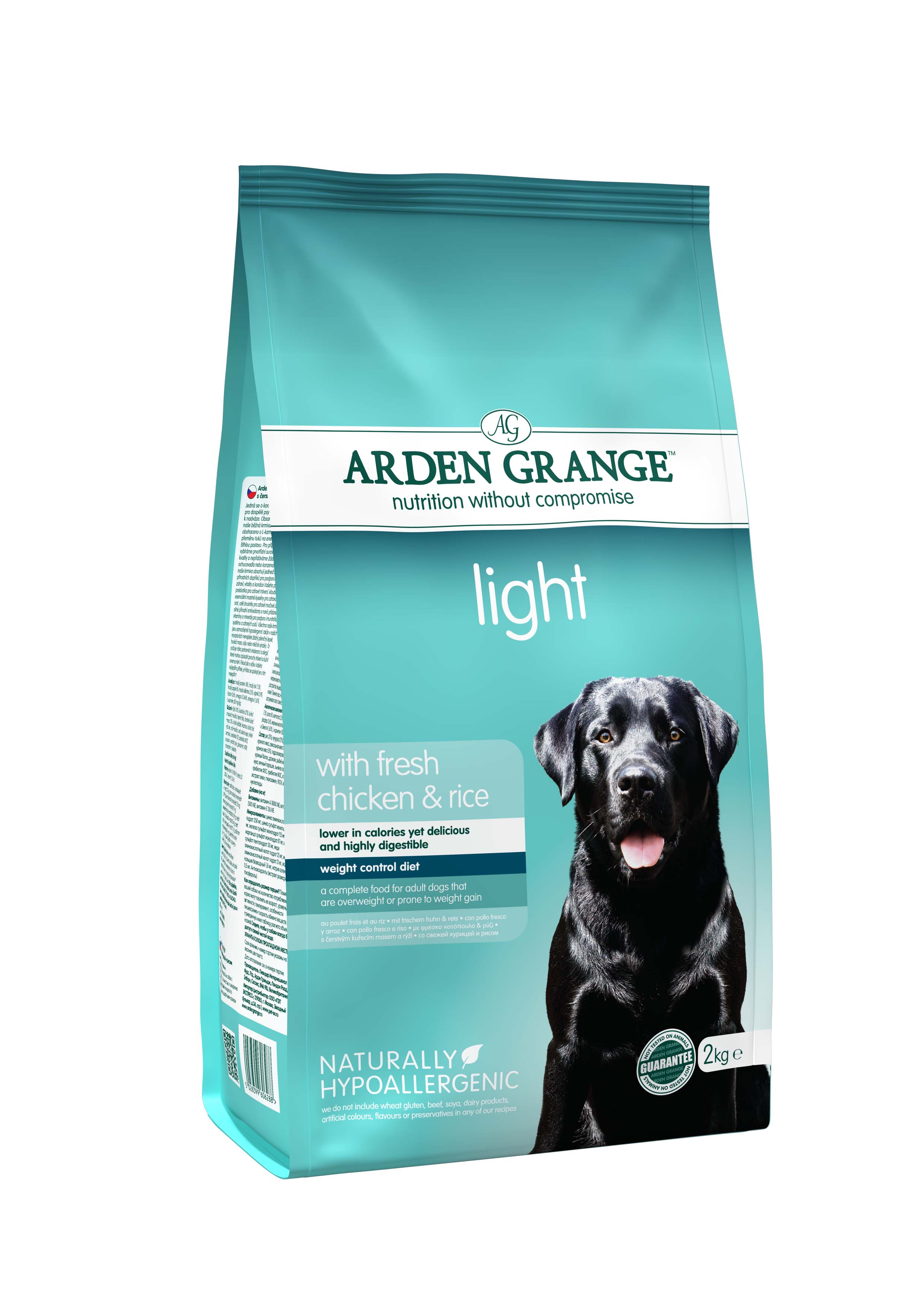 Levně Arden Grange Light with fresh Chicken & Rice 2 kg