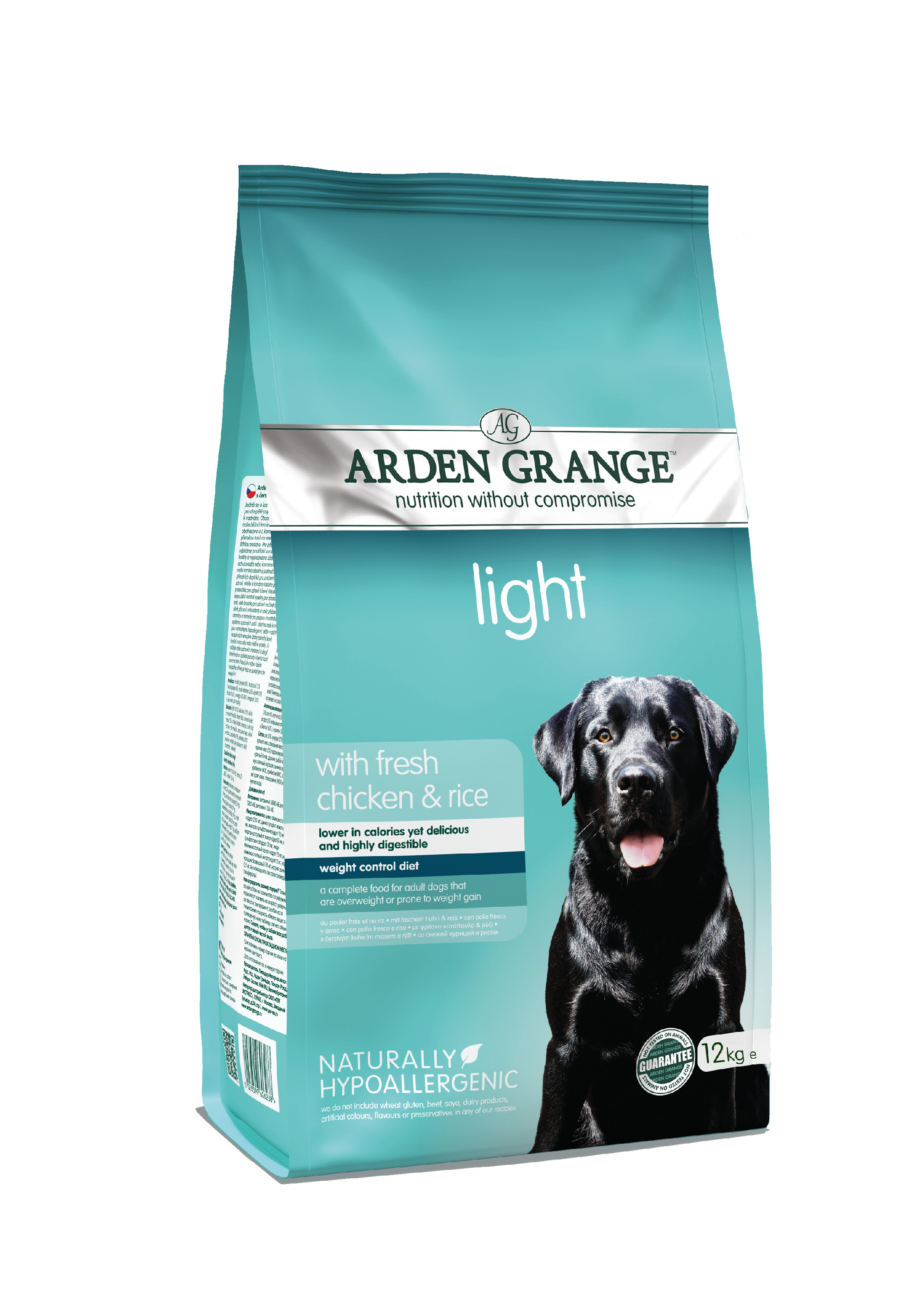 Levně Arden Grange Light with fresh Chicken & Rice 12 kg