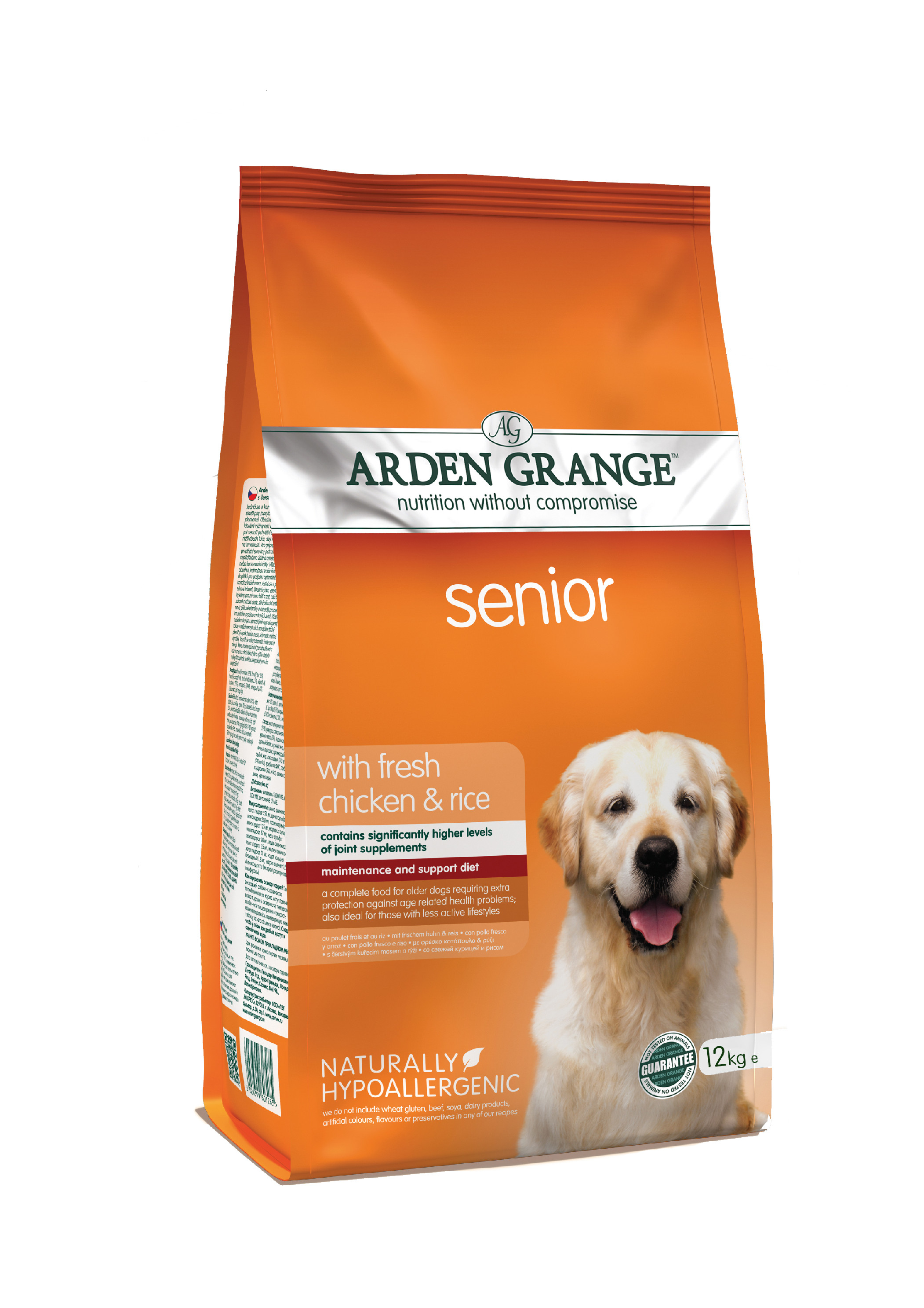 Arden Grange Senior with fresh Chicken & Rice 12 kg