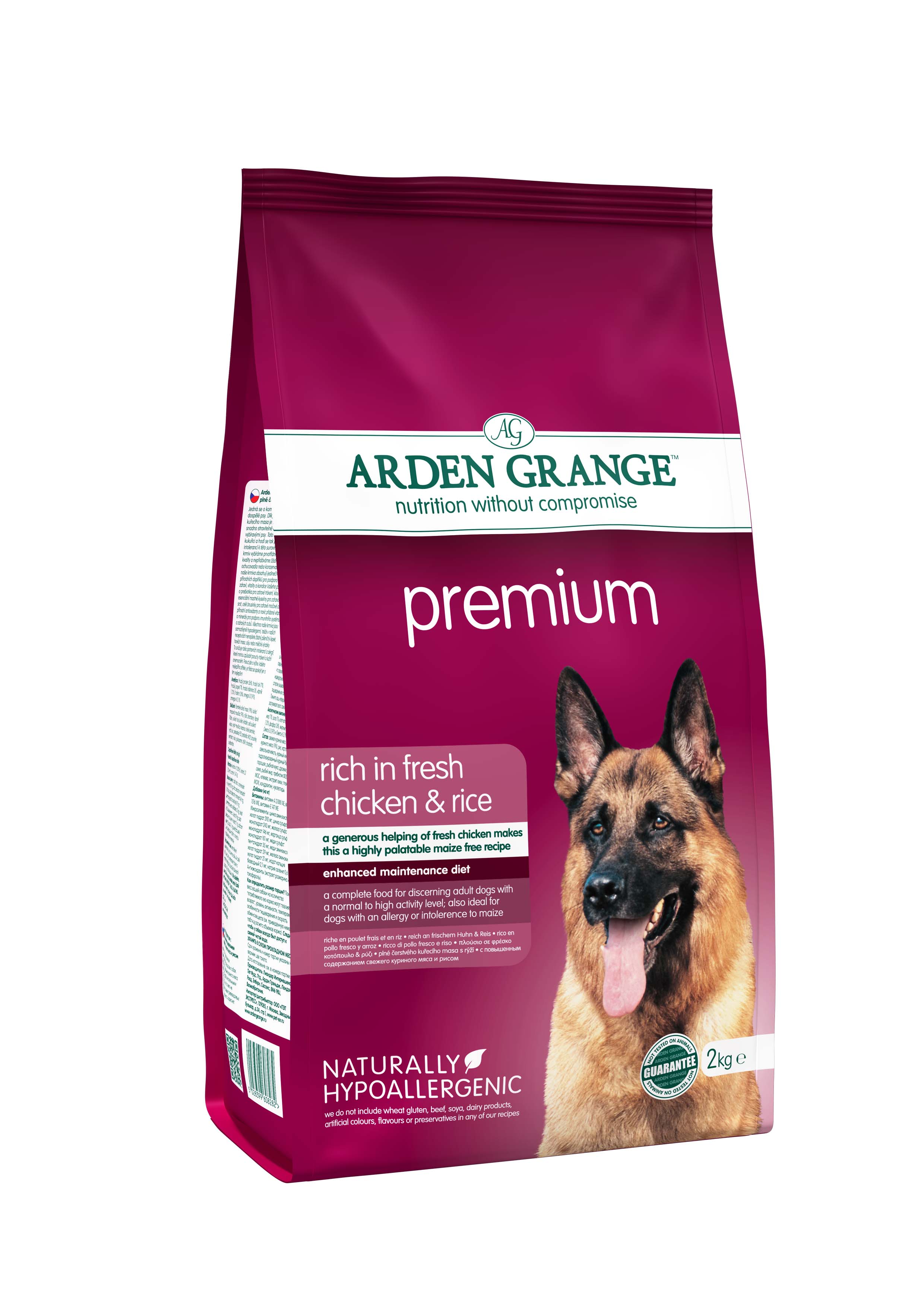 Levně Arden Grange Premium rich in fresh Adult Chicken & Rice 2 kg