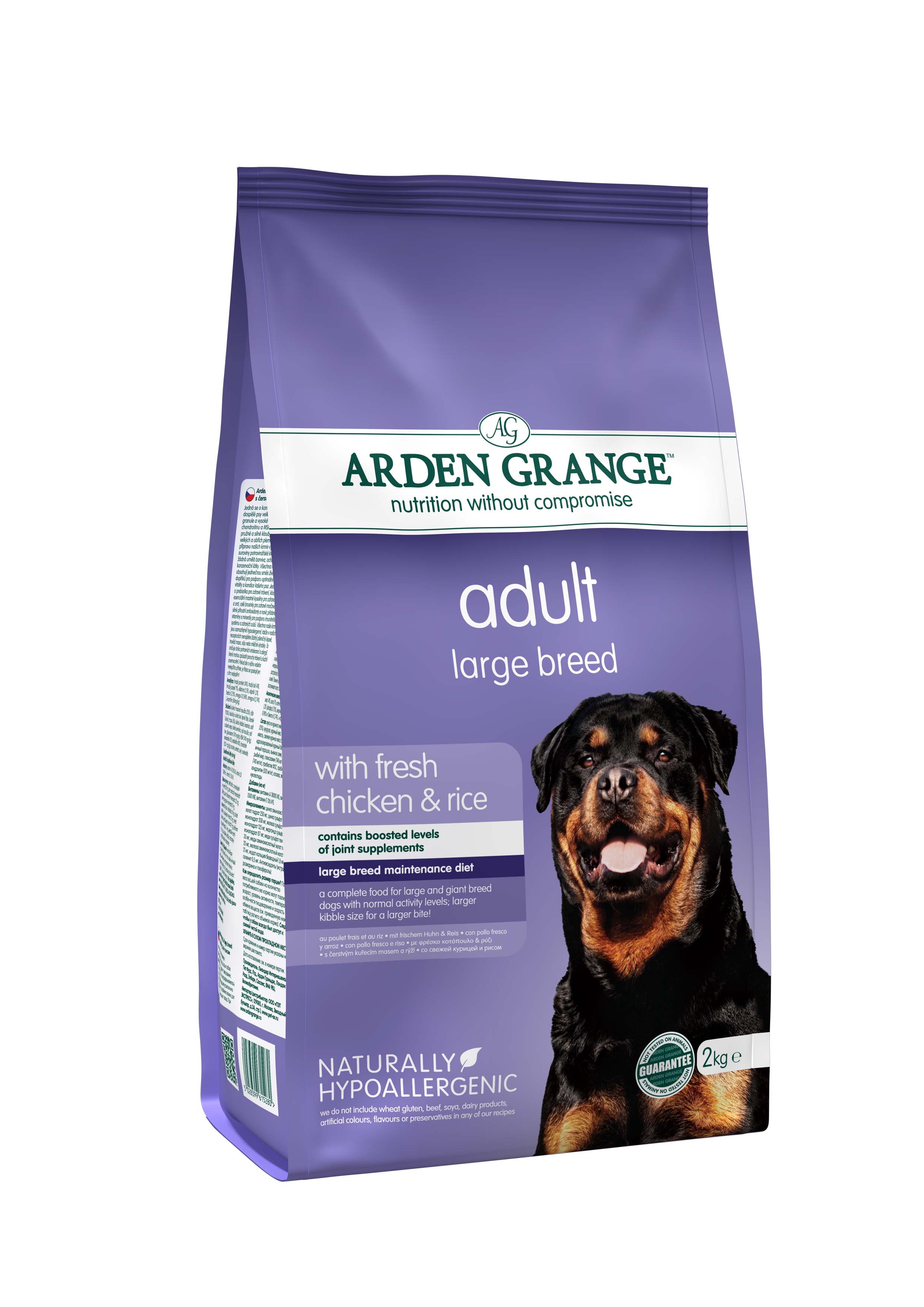 Arden Grange Dog Adult Large Breed fresh Chic&Rice2kg
