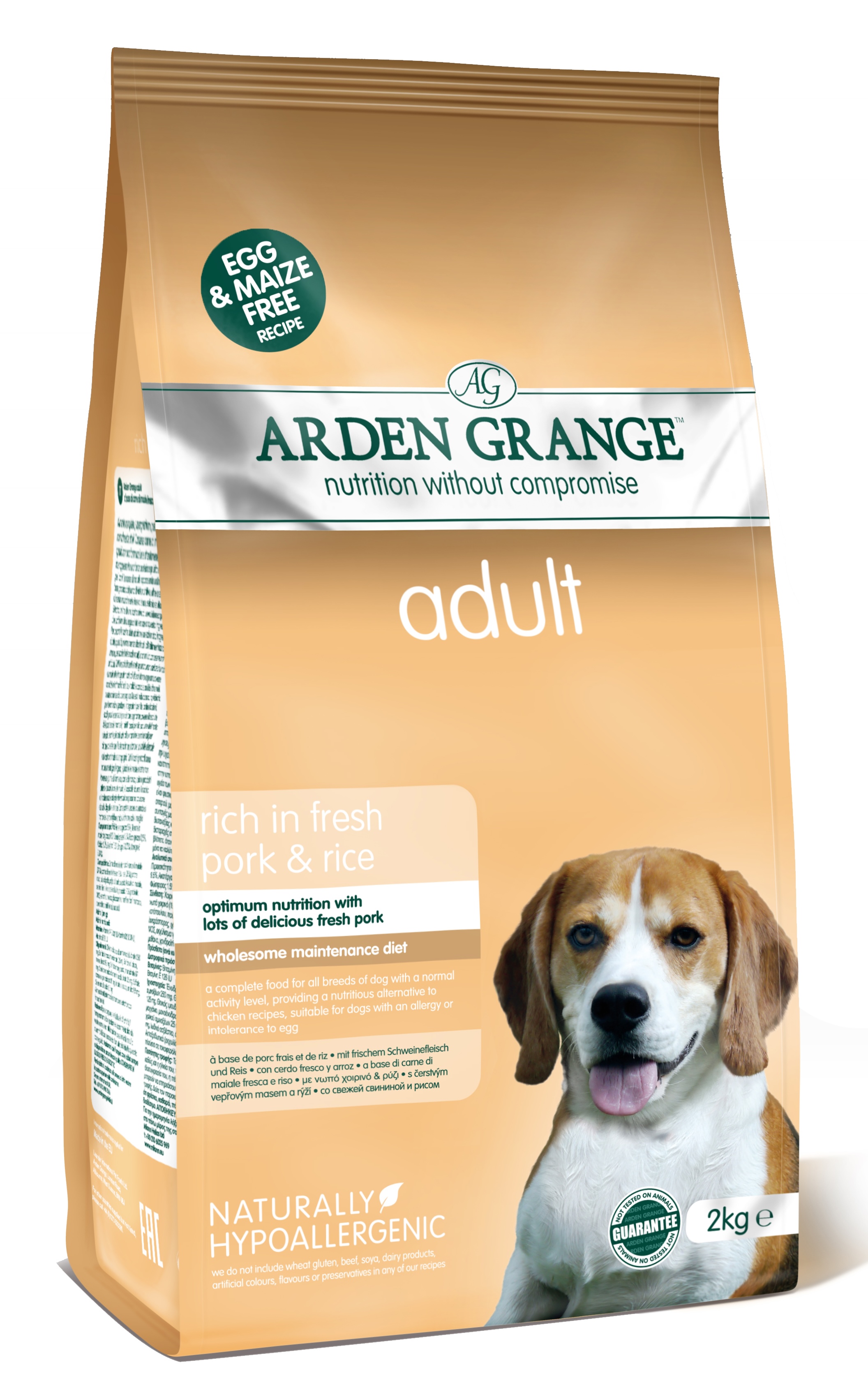 Levně Arden Grange Adult rich in fresh Pork & Rice 2 kg
