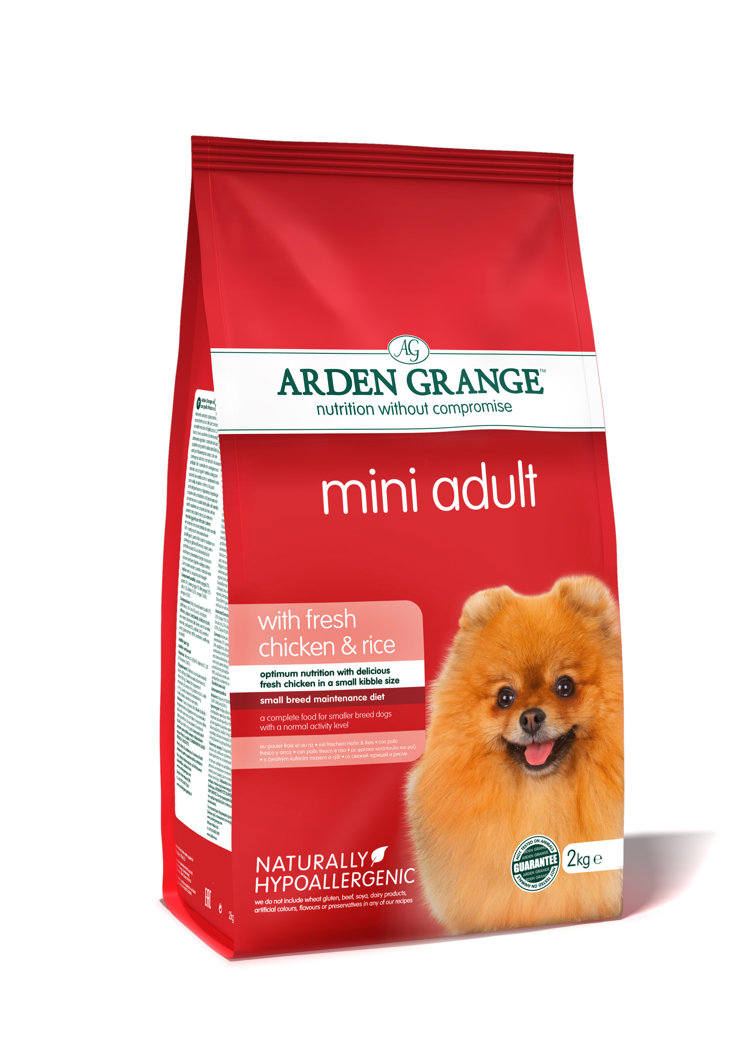 Arden Grange Dog Adult Mini with fresh Chick&Rice 2kg