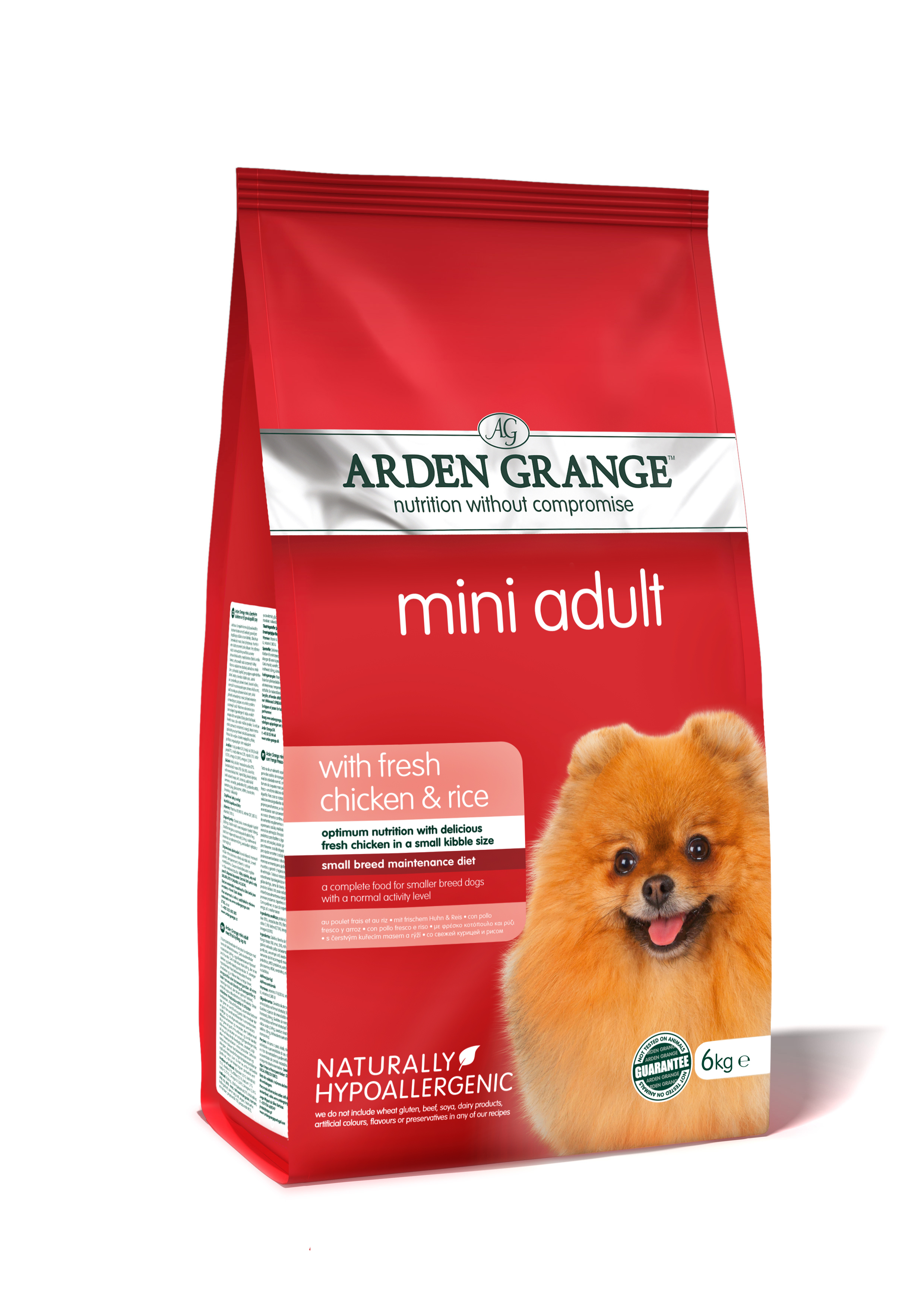 Arden Grange Dog Adult Mini with fresh Chick&Rice 6kg