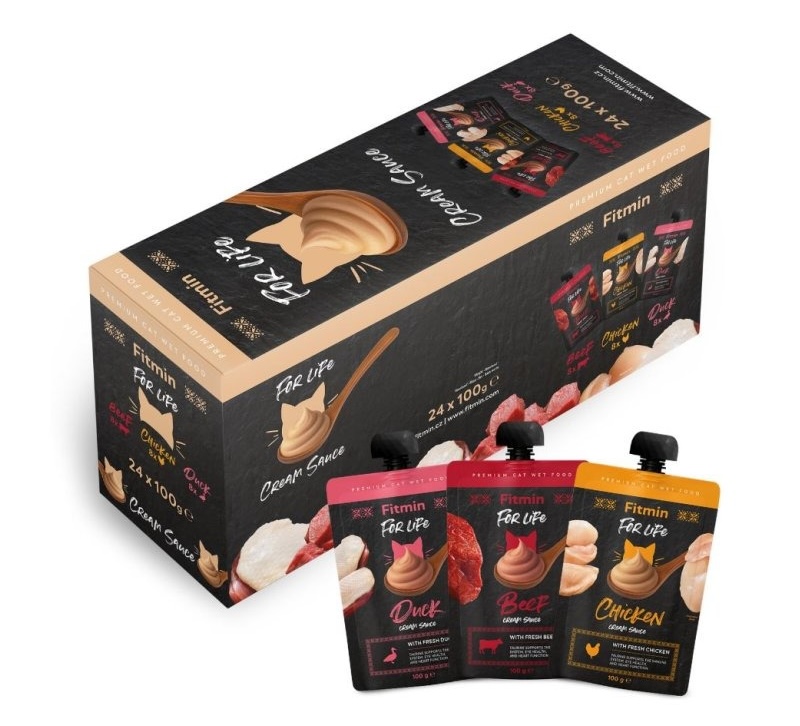 Fitmin For Life Multipack jemných krémů pro kočky 24x100g