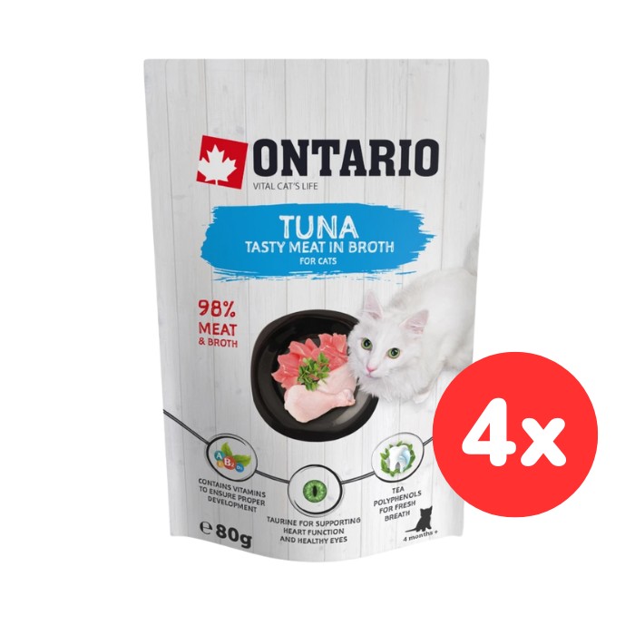 Kapsička ONTARIO Cat Tuna in Broth 80g
