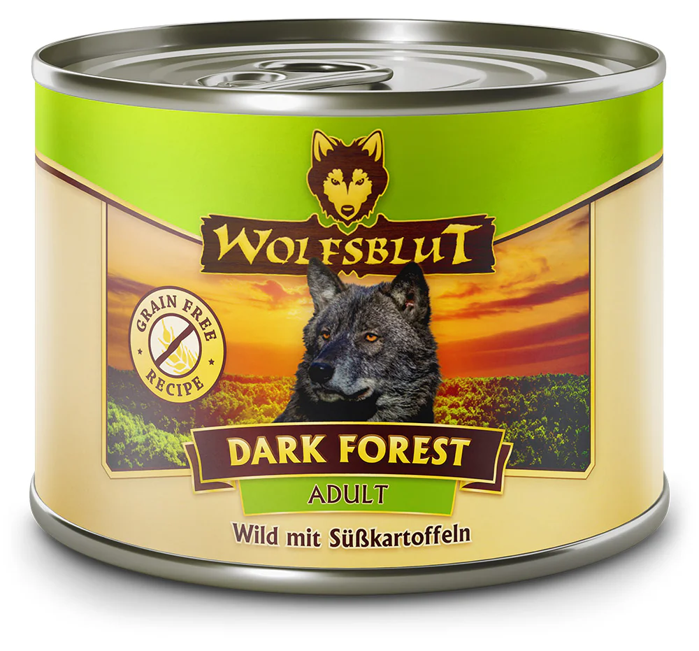 Wolfsblut konz. Dark Forest Adult 200g - zvěřina s batáty