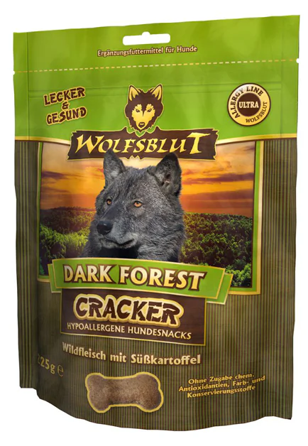 Wolfsblut Cracker Dark Forest 225g - zvěřina