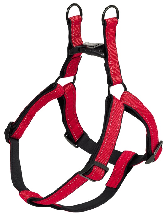 Nobby Classic Reflect Soft reflexní postroj M 50-72cm červená
