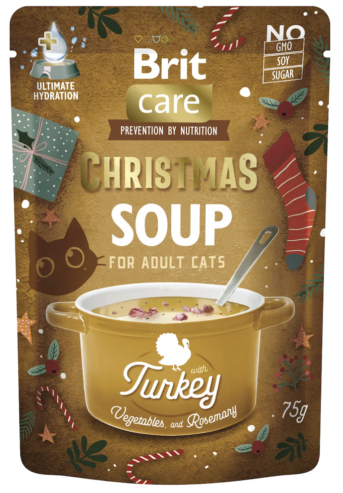 Brit Care Cat Christmas Krůtí polévka 75g