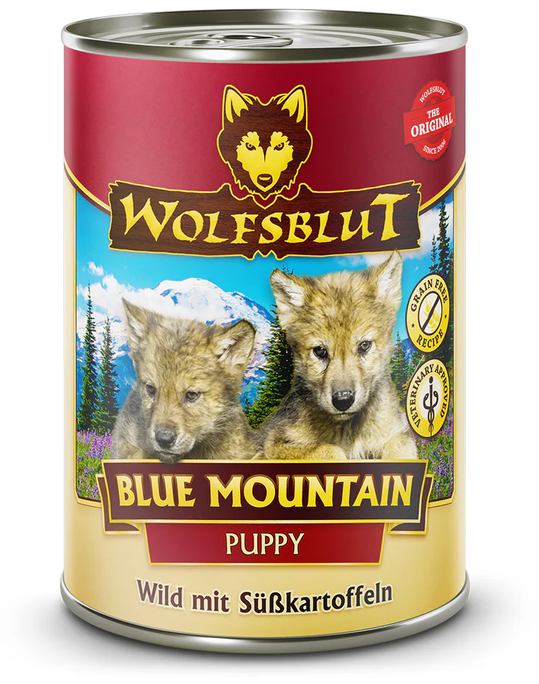 Wolfsblut konz. Blue Mountain Puppy 395g - zvěřina s batáty