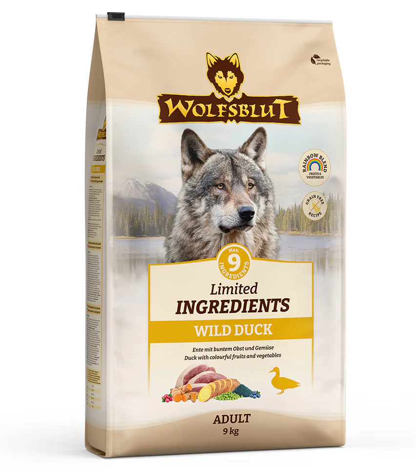 Levně Wolfsblut Dog Adult Limited Ingred. Wild Duck 9kg