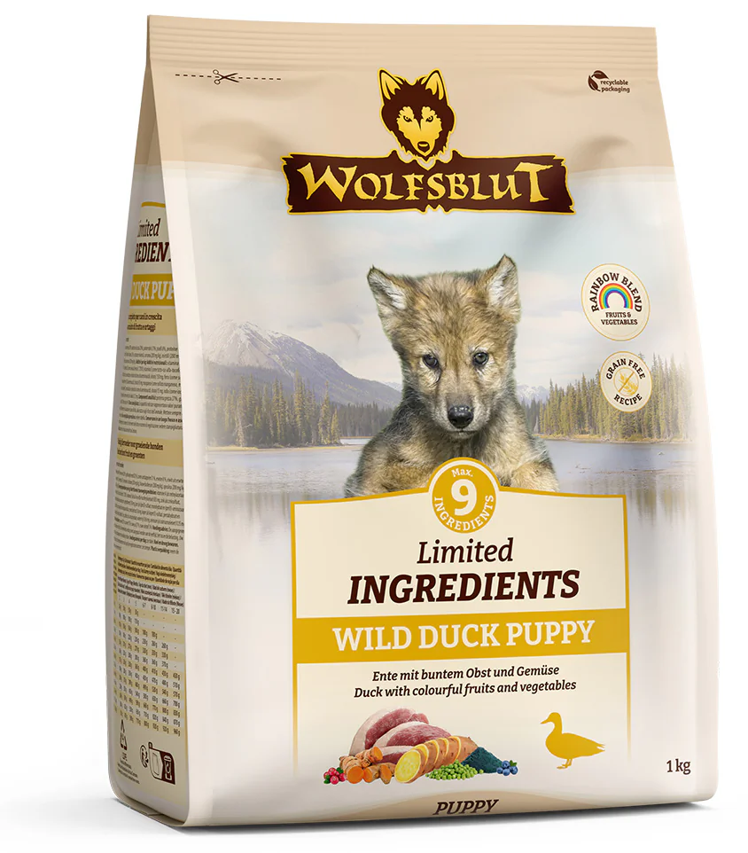 Wolfsblut Dog Puppy Limited Ingred. Wild Duck 1kg