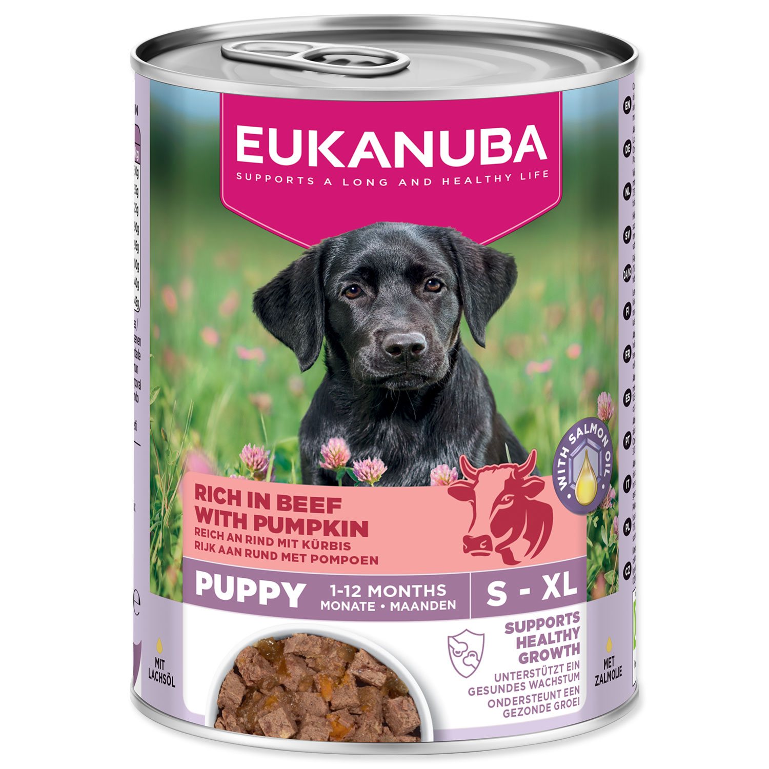 Konzerva EUKANUBA Puppy bohatá na hovězí s dýní 400 g