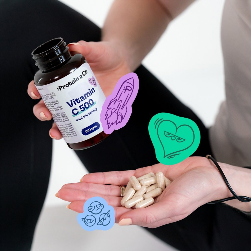 Protein a Co Protein&Co Vitamin C 500 – 120 kapslí
