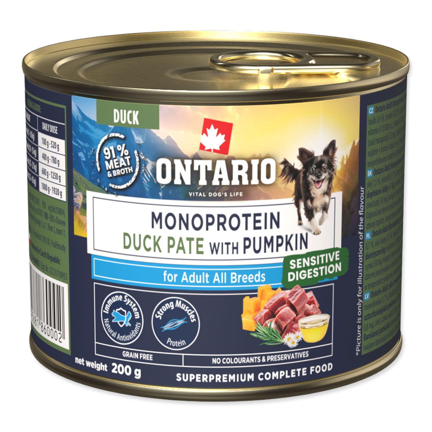 Ontario Adult monoprotein kachní pate s dýní 200 g