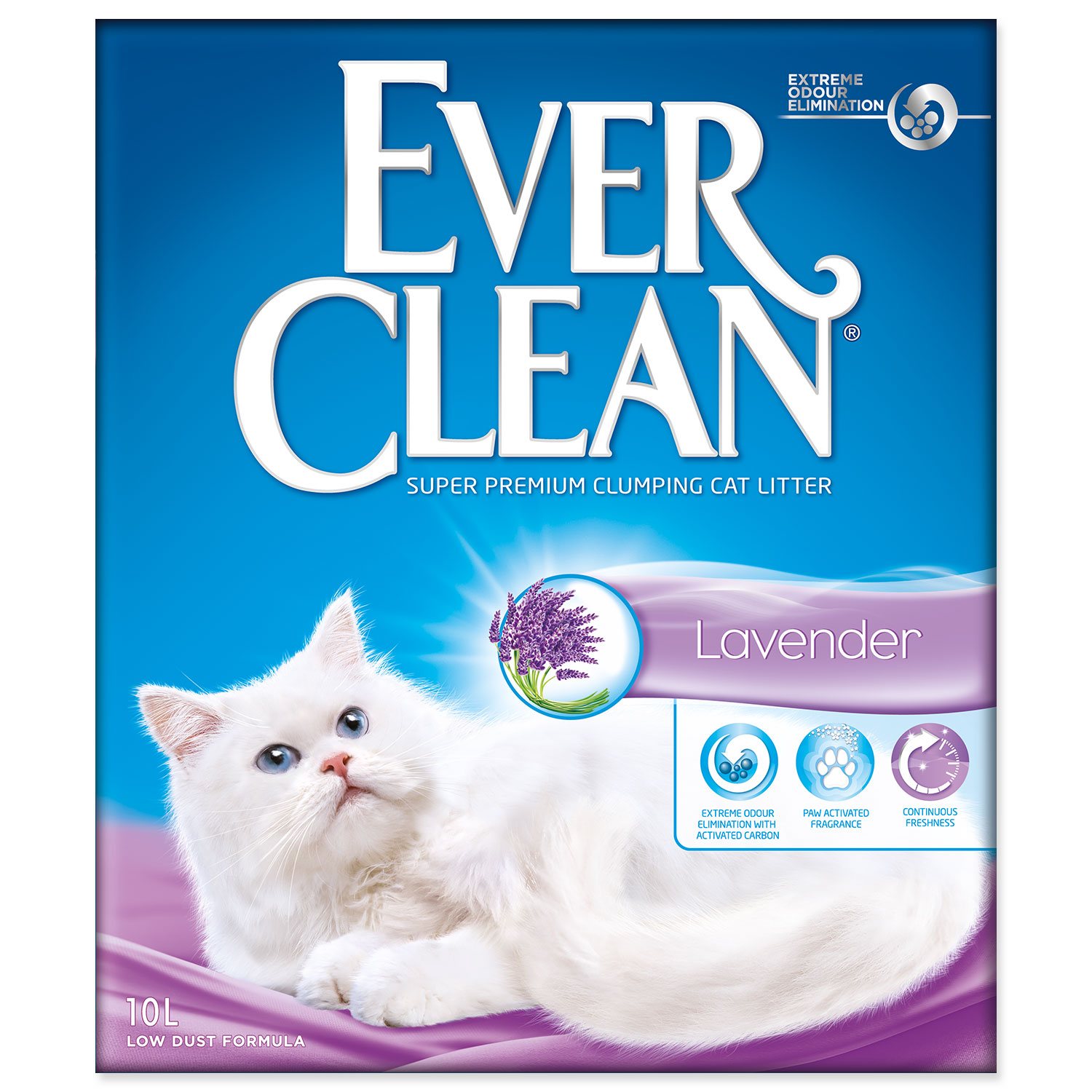 Kočkolit Ever Clean Lavender ,hrudkující 10l