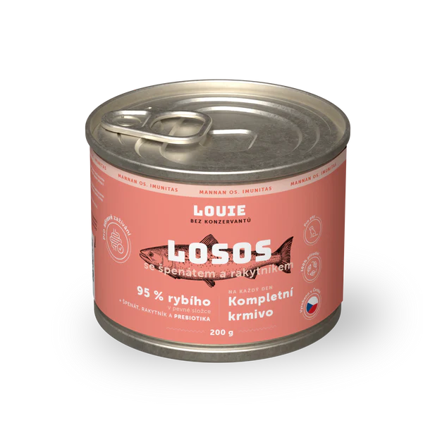 Louie konz.pro psy losos, rakytník,prebiotika 200g