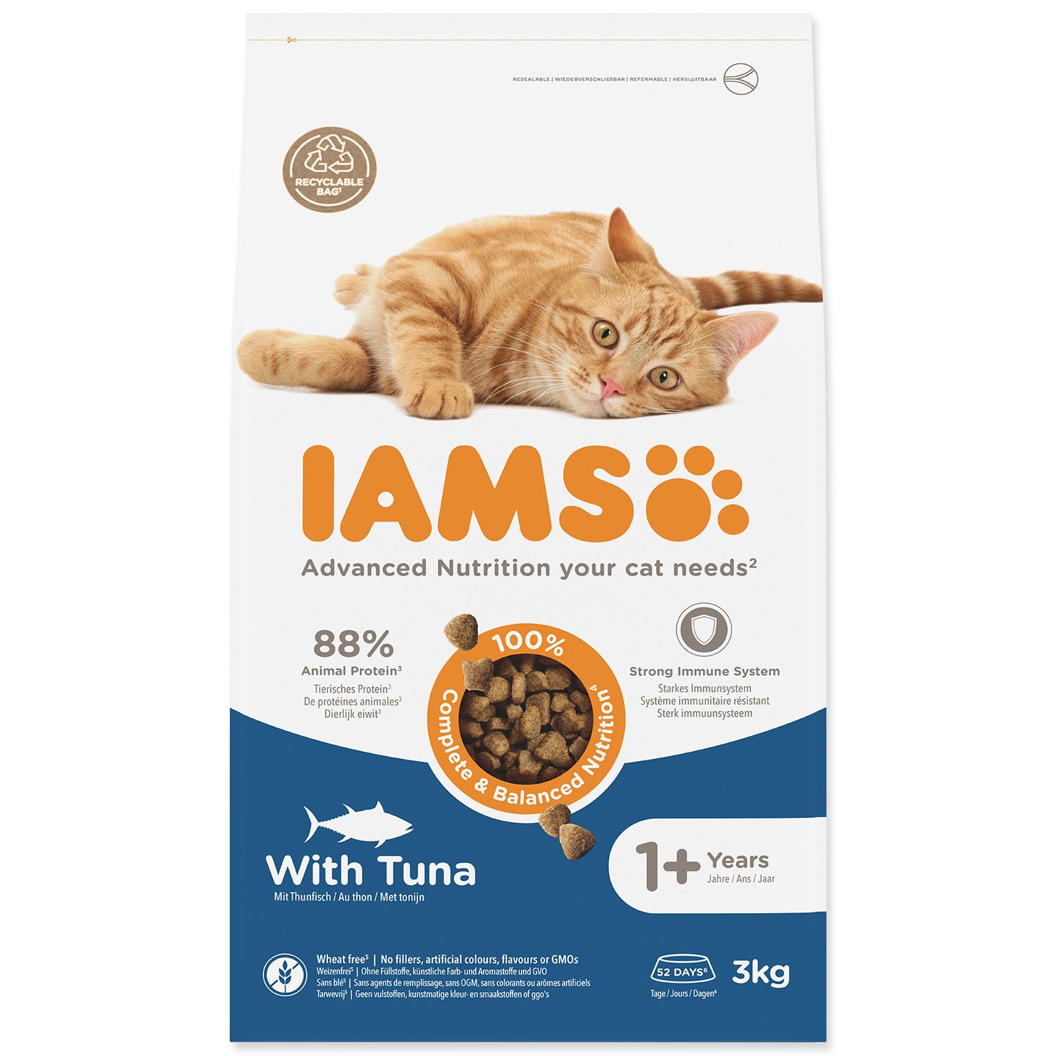 Krmivo IAMS Cat Adult Tuna 3kg