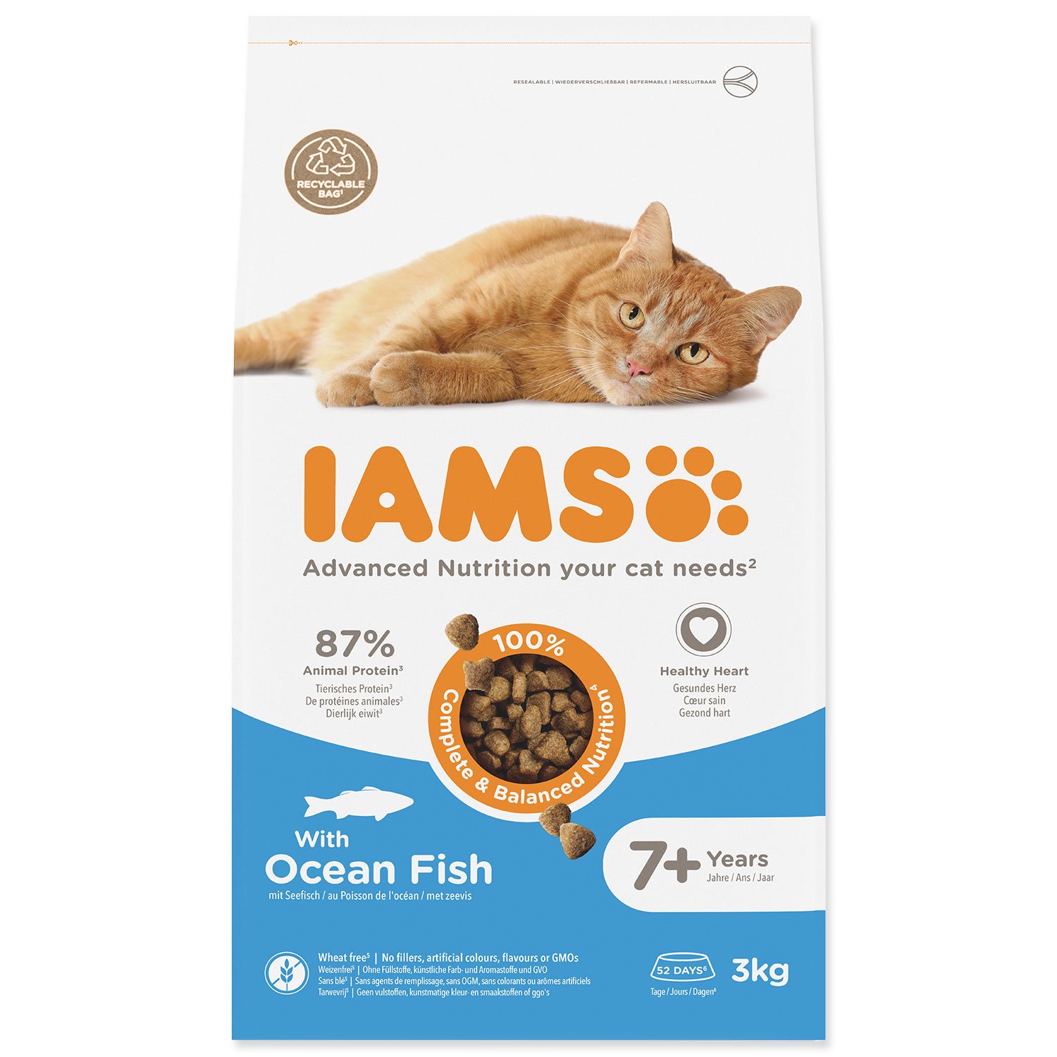 Krmivo IAMS Cat Senior Ocean fish 3kg