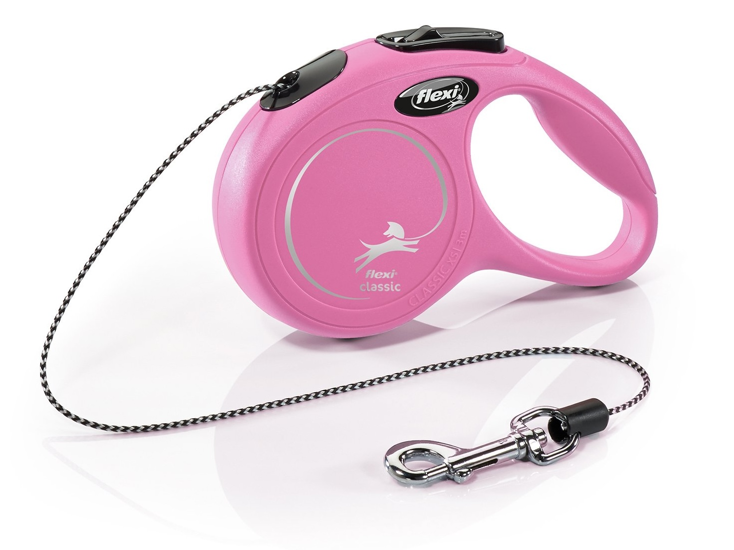 Flexi Vodítko FLEXI Classic NEW XS lanko 3m/8kg růžová