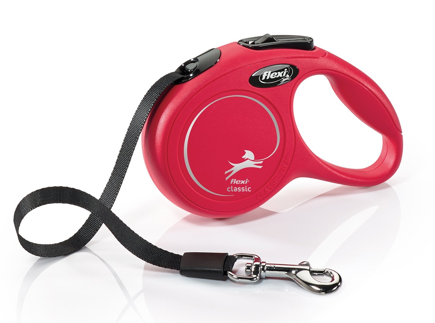 Flexi Vodítko FLEXI Classic NEW XS pásek 3m/12kg červená